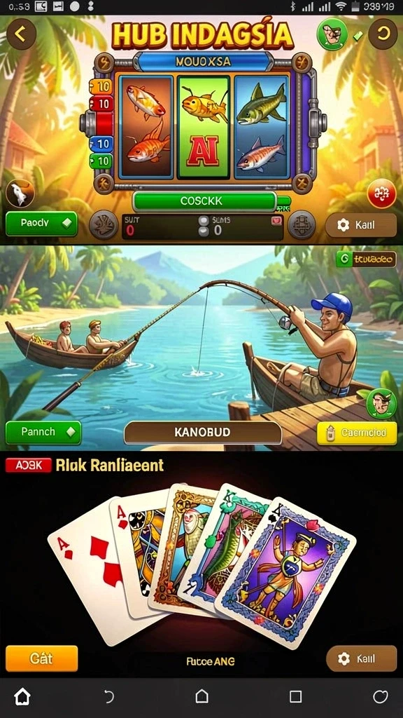 indaaa - Screenshot yang menampilkan pemandangan indah dalam game.